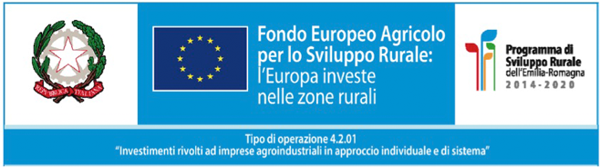 Logo Repubblica Italiana, Unione Europea - Fondo Europeo Agricolo per lo Sviluppo Rurale: l’Europa investe nelle zone rurali - Programma di Sviluppo Rurale dell’Emilia-Romagna 2014-2020